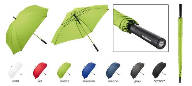 Werbegeschenk FARE-Jumbo XL Square Color Automatik-Gästeschirm Fare