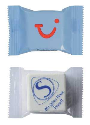 Werbeartikel Traubenzuckerwuerfel im Flowpack - MAGNA sweets