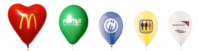 Grafik Werbeluftballons