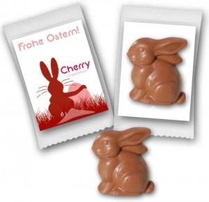 Werbeartikel Ostern Osterhase aus Schokolade - www.werbung-schenken.de