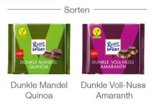 Werbeartikel: Ritter SPORT 100g, vegan - www.werbung-schenken.de