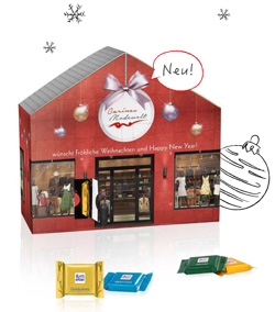 Werbeartikel Adventskalender Haus - www.werbung-schenken.de